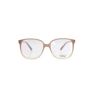 Kate Young Women's Clear Lens Beige Frame Sunglasses